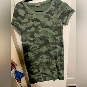 camouflage mini dress